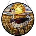 thumbnail image 1 of Boho Goose with A Bowtie Stained Glass Window Hanging, Suncatcher for Women, Stained Glass Window Decor Perfect Home Decorr, 1 of 6