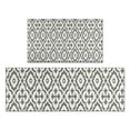thumbnail image 1 of Boho Gray and Beige Floral Ethnic Pattern Kitchen Rugs Sets Of 2,Anti Fatigue Kitchen Mat Rugs Non Slip Washable,Decorative Kitchen Floor Mats for Kitchen,Sink,Laundry,17"x30"+17"x47", 1 of 7
