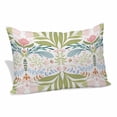 thumbnail image 1 of Boho Green Flower Pillow Covers Queen, Botanical Watercolor Leaf Floral Soft Brushed Microfiber Breathable Throw Pillow Covers, Pillowcase with Zipper for Couch Sofa Bedroom Living Room 20"x30", 1 of 9