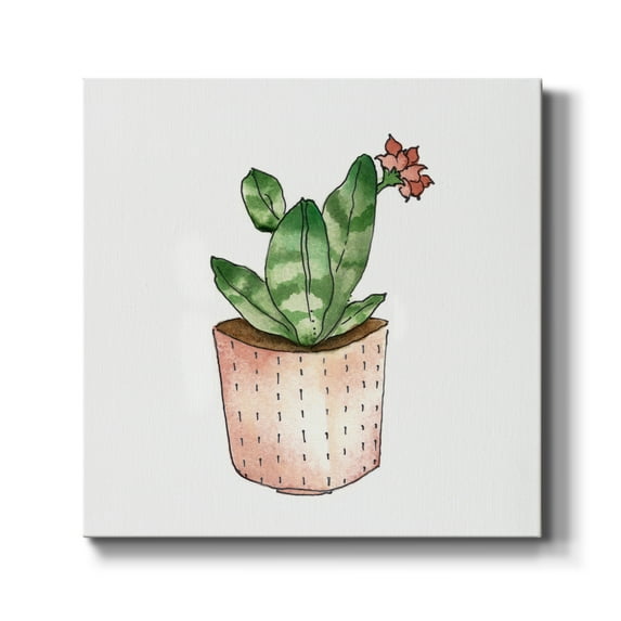 Boho Greenery IV-Premium Gallery Wrapped Canvas - Ready to Hang