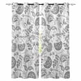 thumbnail image 1 of Boho Grey Floral Blackout Curtains for Bedroom Living Room Darkening Curtains 54 Inch Long Vintage Farmhouse Paisley Plant Leaf Short Curtain for Small Window Treatment Grommet Drapes 52"x54"x2, 1 of 9