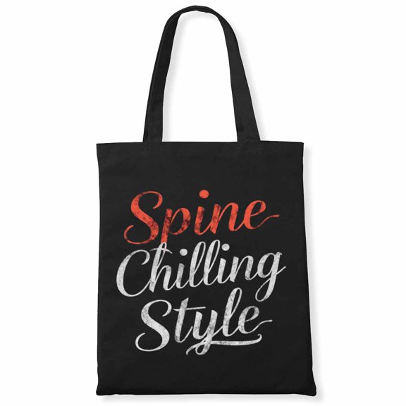 Boho Groovy Spine-Chilling Style Cute Pumpkin Spice Fall Halloween Canvas Bag 1Pc