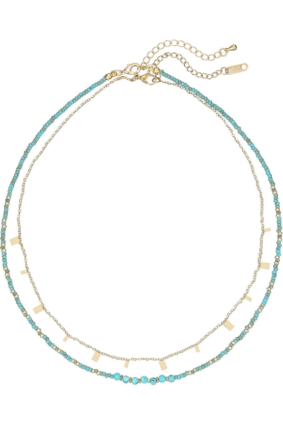 Boho Handmade Natural Jasper Stone Beaded Crystal Mixed Strand Short Necklace for Women[o1017]