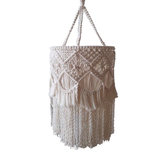 Boho Hanging Lamp Shade Lamp Shade Light Cover Pendant Ceiling Decor for Living Room, Bedroom and Bathroom, Bulb Not Included