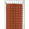 thumbnail image 1 of Boho Hatch Rust and White Fitted Crib Sheet by Sweet Jojo Designs, 1 of 6
