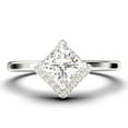 thumbnail image 1 of Boho & Hippie 1.50 Carat Princess Cut Diamond Moissanite Dainty Engagement Ring, Classic Wedding Ring In 10K Solid White Gold, Gift For Her, Promise Ring, Anniversary Ring, 1 of 3