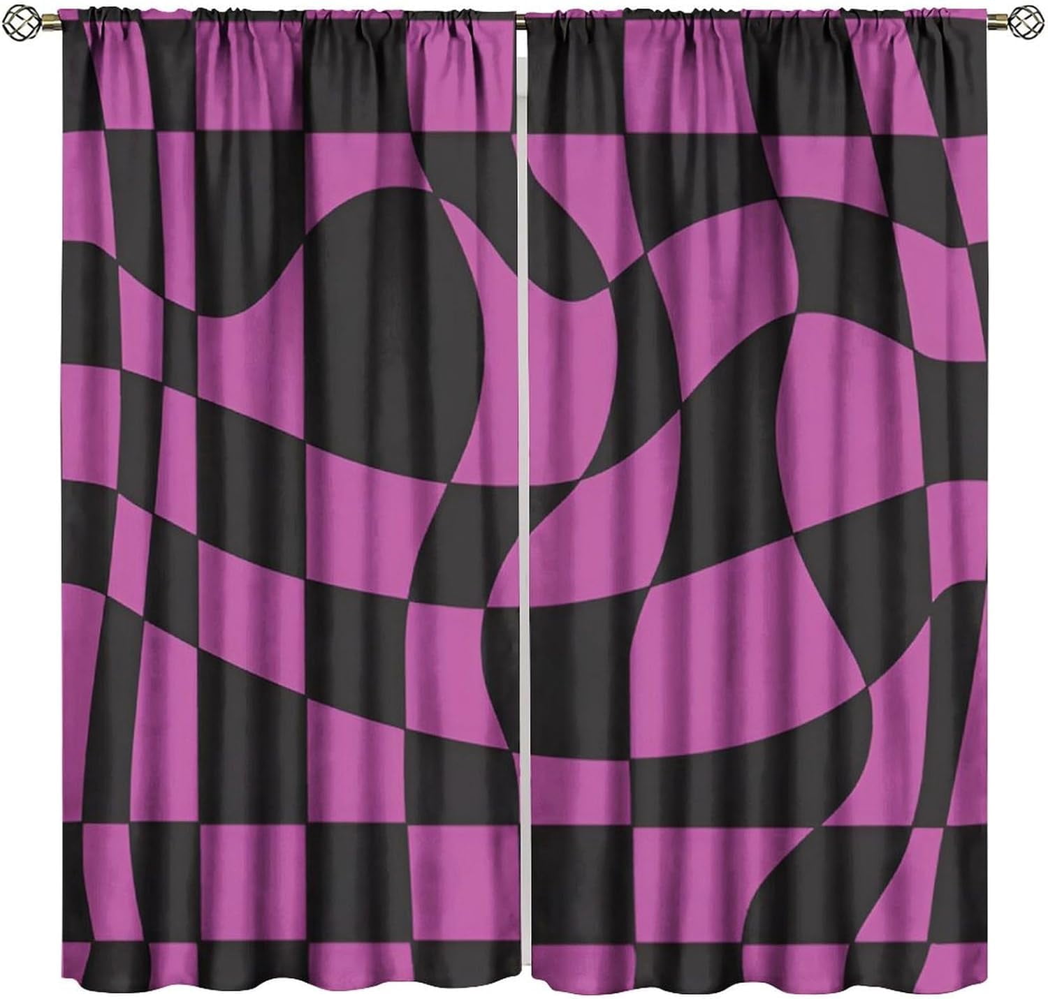 Black And Purple Curtainsnull