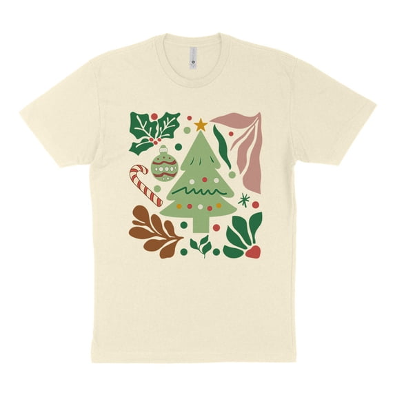 Boho Holiday Collage Shirt Unisex Small Natural