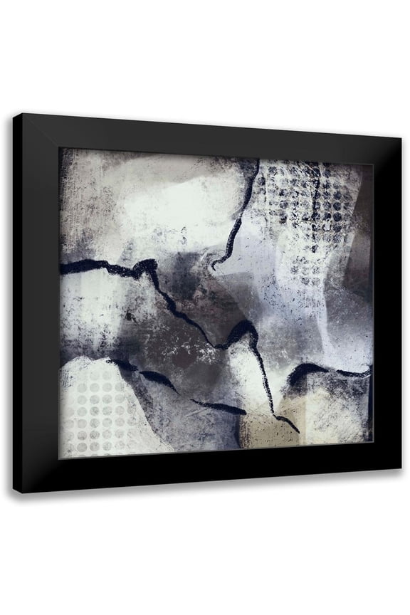 Boho Hue Studio 12x12 Black Modern Framed Museum Art Print Titled - Abstract Age of Man