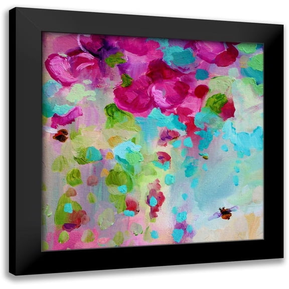 Boho Hue Studio 12x12 Black Modern Framed Museum Art Print Titled - Phoenix Ignited
