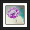 thumbnail image 1 of Boho Hue Studio 12x12 Black Ornate Wood Framed with Double Matting Museum Art Print Titled - Purple Poof, 1 of 4