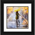 thumbnail image 1 of Boho Hue Studio 12x12 Black Ornate Wood Framed with Double Matting Museum Art Print Titled - Rainy Day, 1 of 4
