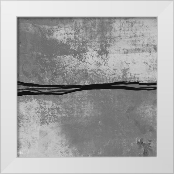 Boho Hue Studio 12x12 White Modern Wood Framed Museum Art Print Titled - Samba BW