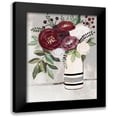 thumbnail image 1 of Boho Hue Studio 12x14 Black Modern Framed Museum Art Print Titled - Neutral Floral Bouquet 1, 1 of 5