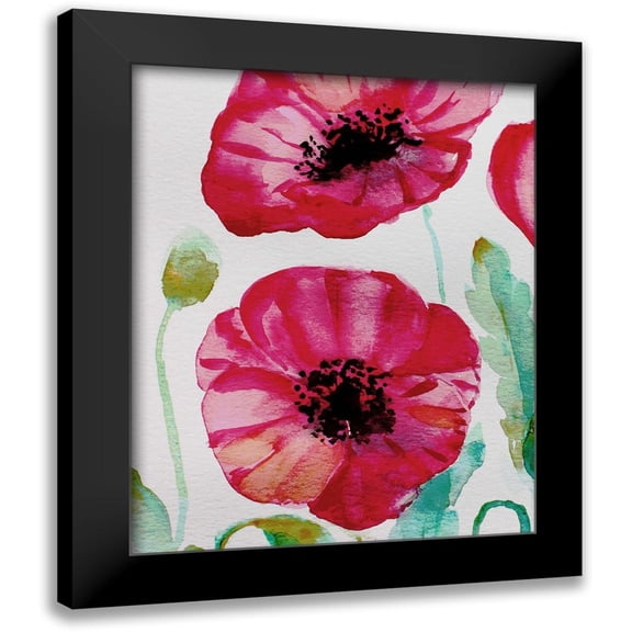 Boho Hue Studio 12x14 Black Modern Framed Museum Art Print Titled - Pixie Pop 1