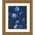 thumbnail image 1 of Boho Hue Studio 12x14 Gold Ornate Wood Framed with Double Matting Museum Art Print Titled - Blue On Blue, 1 of 4