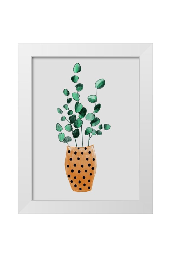 Boho Hue Studio 12x14 White Modern Wood Framed Museum Art Print Titled - Home Foliage 5