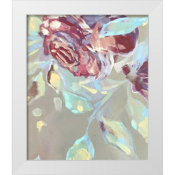 Boho Hue Studio 12x14 White Modern Wood Framed Museum Art Print Titled - Spring Roses 7