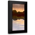 thumbnail image 1 of Boho Hue Studio 12x24 Black Modern Framed Museum Art Print Titled - Landscape Aglow Panel 1, 1 of 5