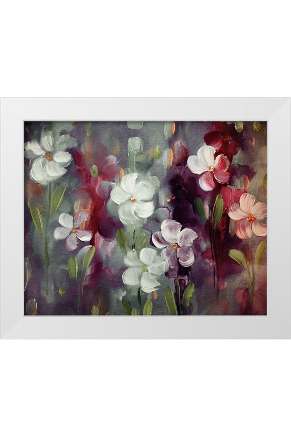 Boho Hue Studio 14x12 White Modern Wood Framed Museum Art Print Titled - Vagabond Blooms