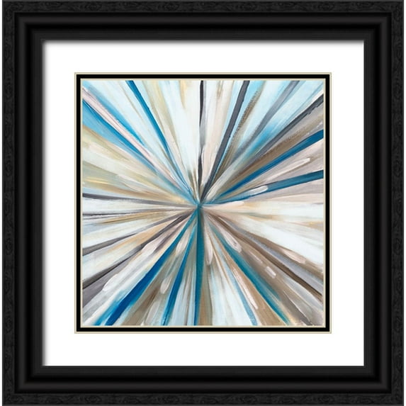 Boho Hue Studio 15x15 Black Ornate Wood Framed with Double Matting Museum Art Print Titled - SpinArt