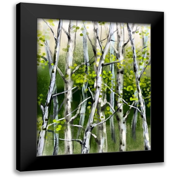 Boho Hue Studio 15x18 Black Modern Framed Museum Art Print Titled - Wild Birch