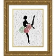 thumbnail image 1 of Boho Hue Studio 15x18 Gold Ornate Wood Framed with Double Matting Museum Art Print Titled - Ballerina Two, 1 of 4