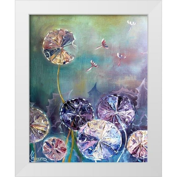 Boho Hue Studio 15x18 White Modern Wood Framed Museum Art Print Titled - Spiral Puffs