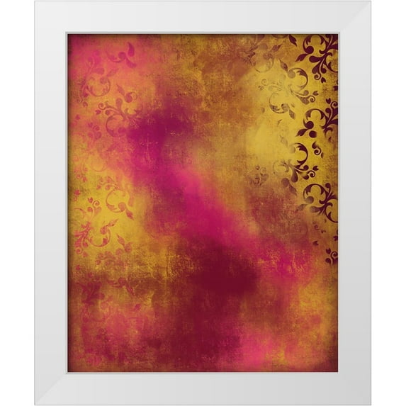 Boho Hue Studio 20x24 White Modern Wood Framed Museum Art Print Titled - Abstract 1