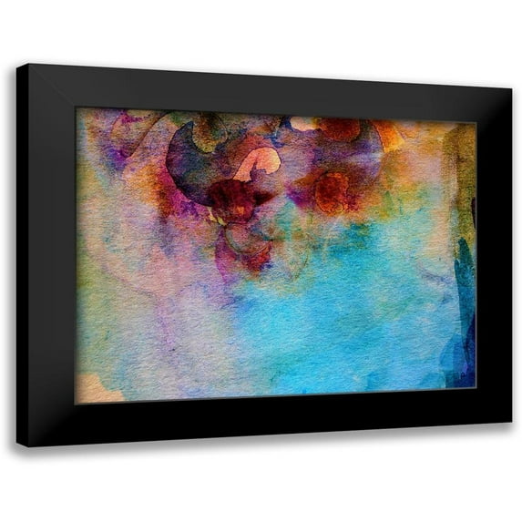 Boho Hue Studio 24x19 Black Modern Framed Museum Art Print Titled - Macrocosm