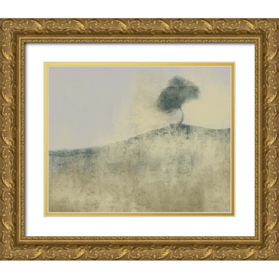 Boho Hue Studio 24x20 Gold Ornate Wood Framed with Double Matting Museum Art Print Titled - Neutral Tree