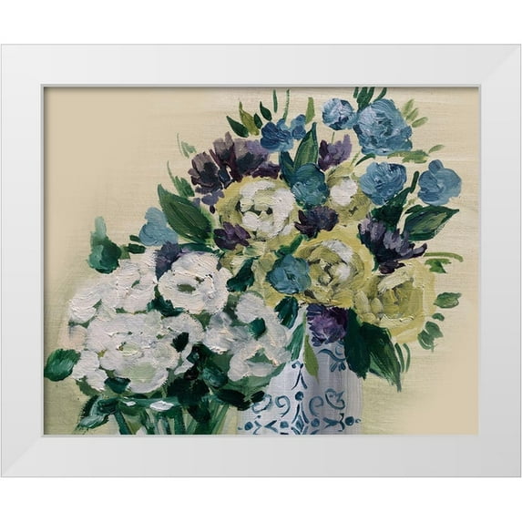 Boho Hue Studio 24x20 White Modern Wood Framed Museum Art Print Titled - Bouquet1