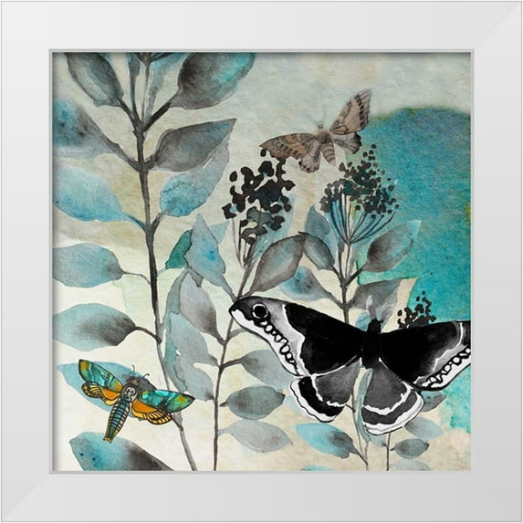 Boho Hue Studio 26x26 White Modern Wood Framed Museum Art Print Titled - Butteryfly Perspective 2