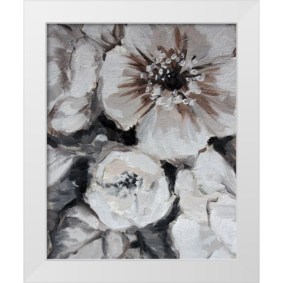 Boho Hue Studio 26x31 White Modern Wood Framed Museum Art Print Titled - Blossom Bunch 5