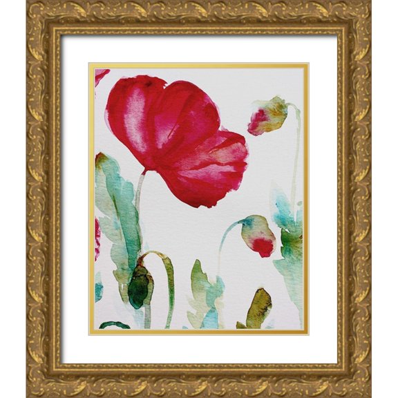 Boho Hue Studio 26x32 Gold Ornate Wood Framed with Double Matting Museum Art Print Titled - Pixie Pop 3