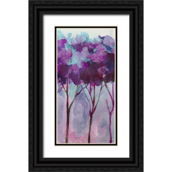 Boho Hue Studio 9x14 Black Ornate Wood Framed with Double Matting Museum Art Print Titled - Tree 6