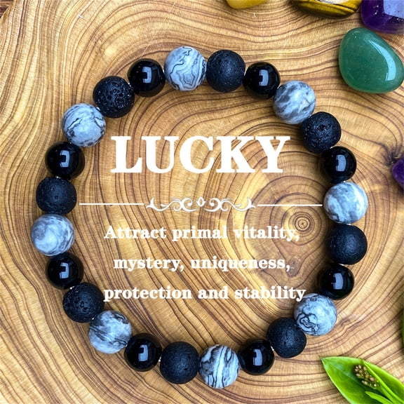 Boho Inspirational Gifts Bracelets for Women Men, Handmade Unique Energy Natural Stone Beaded Strand Wrap Bracelet Jewelry Gift for Christmas Birthday Celebration Present