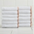 thumbnail image 1 of Boho-Inspired Border Quick-Dry Cotton 12 Pack Washcloth Set, 1 of 6