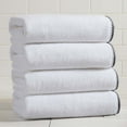 thumbnail image 1 of Boho-Inspired Border Quick-Dry Cotton 4 Pack Bath Towel Set, 1 of 6