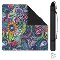 thumbnail image 1 of Boho Inspired Large Anti-Slip Rubber Mat for Game Tables 31.5 Inch Square Mahjong Cover with Quiet Design for Tile Play Cards and Family Game Nights, 1 of 7