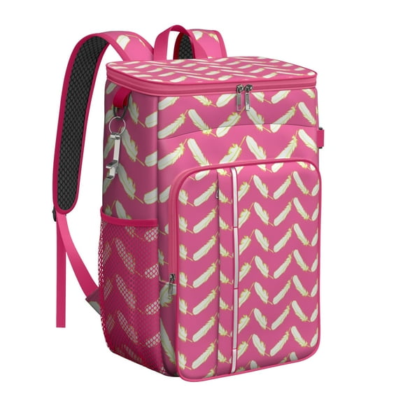 Boho Insulated Cooler Backpack - 20L Soft Cooler Bag, Bohemian Style for Outdoor Enthusiasts