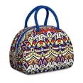 thumbnail image 1 of Boho Insulated Lunch Bag&nbsp;- Reusable Thermal Tote with Tribal Print, Leakproof Cooler for Work & Picnics (Earthy Style), 1 of 4