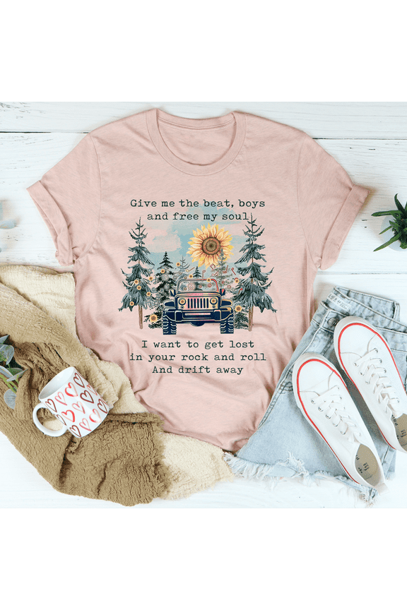 Boho Jeep Tee Ash S Peachy Sunday T-Shirt