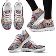 thumbnail image 1 of Boho Kangaroo Design Sneakers Hand Drawn Animal Print Comfortable Lace Up Flats Casual Shoes Zapatillas, 1 of 9