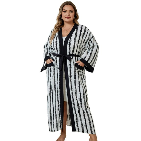 Boho Kimono Cardigan for Swimwear Women Plus Size Beach Cover ups Lightweight Summer Jacket Bathing Suit Coverups Long Sleeve Vacation Outfits Tunic Bath Robe
