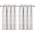 thumbnail image 1 of Boho Kitchen Curtains 24 Inch Length Modern Window Curtain Over Sink Bohemian Small Short Tier for Bathroom Cafe Rod Pocket (2 Panels, 27.5" W x 24" L), 1 of 1