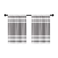 thumbnail image 1 of Boho Kitchen Curtains and Valances Set, 2D Printed Cafe Short Window Curtains for Bathroom Dining Room Minimalist Geometric Tier Treatment Drapes, 1 of 5