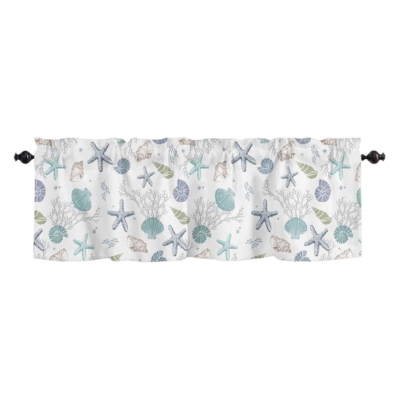 Boho Kitchen Curtains and Valances Set, 2D Printed Cafe Short Window Curtains for Bathroom Dining Room Minimalist Geometric Tier Treatment Drapes