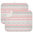 thumbnail image 1 of Boho Kitchen Mat Coffee Bar Rack Pad Reversible Artistic Microfiber Drying Mat Vintage Tribal Draining Mat Absorbent Spill Protection, 1 of 4
