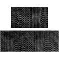 thumbnail image 1 of Boho Kitchen Mat Set of 2,Modern Farmhouse Kitchen Rugs and Mats Non Skid Washable,Moroccan Boho Runner Rugs with Rubber Backing for Kitchen Decor and Accessories (Black 17"x47"+17"x30"), 1 of 6
